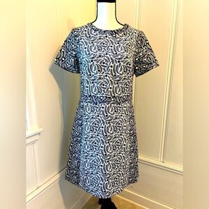 Boden Navy and White floral pattern dress
